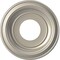 Ekena Millwork Traditional PVC Medallion (Canopies up to 5 1/2"), 10"OD x 3 1/2"ID x 1 1/8"P, Bright Coat Aluminum CMP10TRBAL - alternate 1